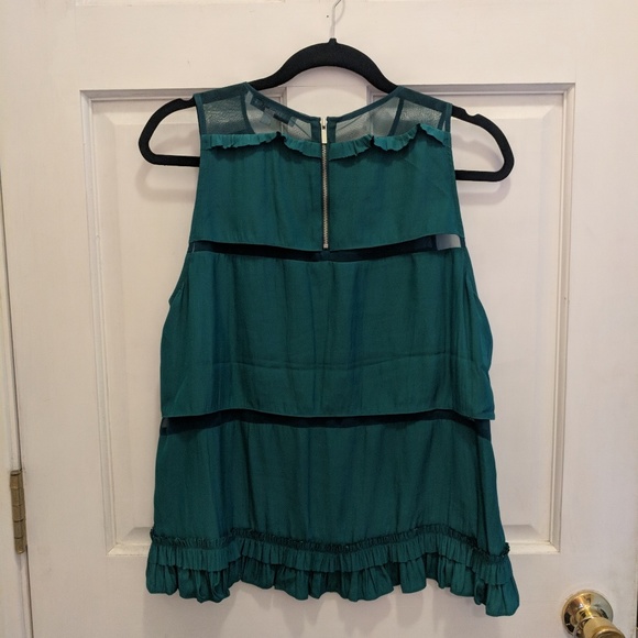 Emerald Elizabeth and James Silk tiered tank top - Picture 3 of 3